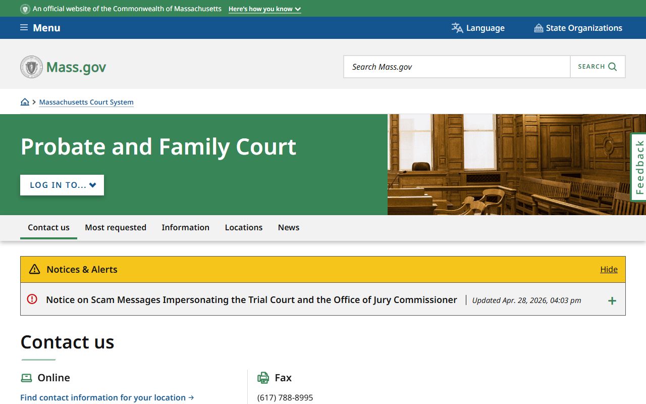 Probate and Family Court overview for Hampden County probate records